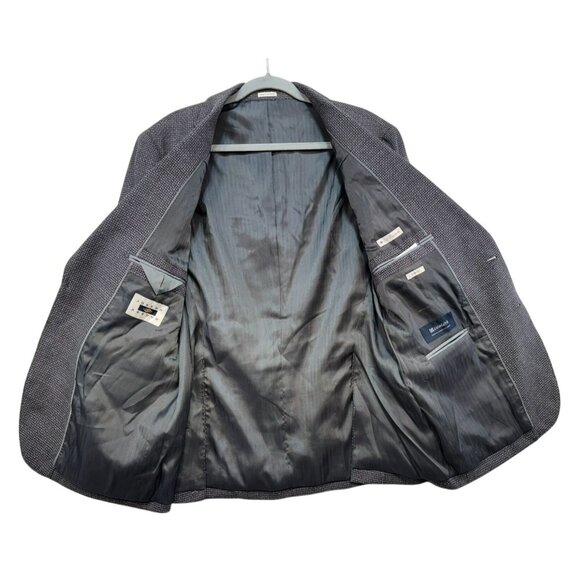 Joseph Abboud Heritage Wool & Cotton Slim Fit Blazer Size 42 Regular Gray - Picture 9 of 15